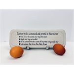 12- Egg Cartons - Custom Name Print on Non-Printed Cartons