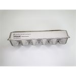 12 count Egg Cartons - Fall Print - Recycled Paper Pulp, Solid Top Style for Chicken Eggs - Made in USA
