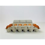 12- Egg Cartons - Custom Name Print on Non-Printed Cartons