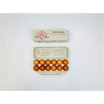 12 count Egg Cartons - Printed Red Barn - Recycled Paper Pulp, Solid Top Style for Chicken Eggs - Made in USA