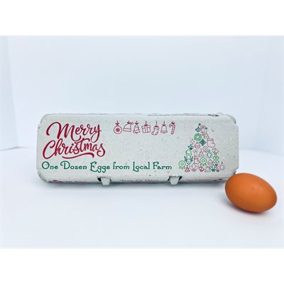 12-Egg Cartons Christmas Design