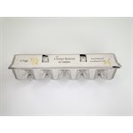 12 count Egg Cartons - Fall Print - Recycled Paper Pulp, Solid Top Style for Chicken Eggs - Made in USA