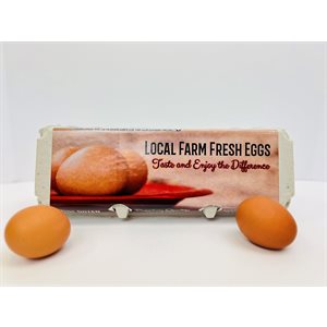 12-Egg Carton Labeled Design