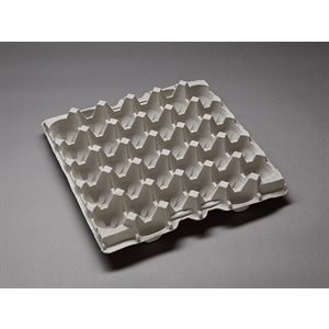 30 count Egg Cartons Tray - Filler Flat - Recycled Paper Pulp - Made in USA